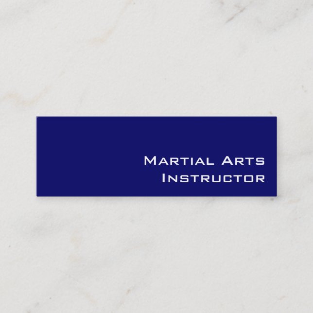 Visitenkarten für Martial Arts Instructor der Mari Mini Visitenkarte (Vorderseite)