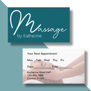 Visitenkarten für Massagetherapeuten-Termine Visitenkarte