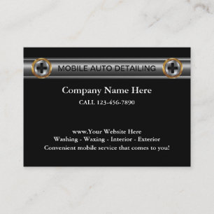 Visitenkarten für mobiles Autodetailing Visitenkarte