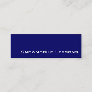 Visitenkarten für Navy-Snowmobile-Kurse Mini Visitenkarte