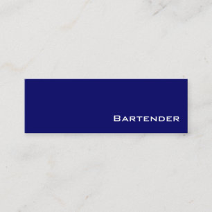 Visitenkarten für Navy White Barkeeper Mini Visitenkarte