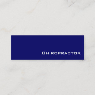 Visitenkarten für Navy-White-Chiropraktiker Mini Visitenkarte