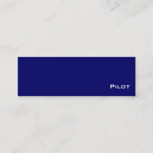 Visitenkarten für Navy-White-Piloten Mini Visitenkarte