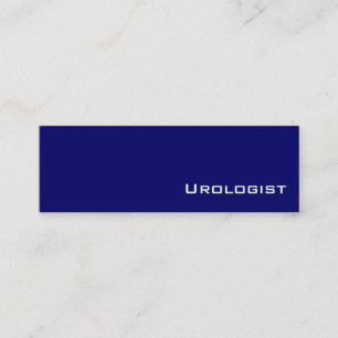Visitenkarten für Navy-White-Urologe Mini Visitenkarte