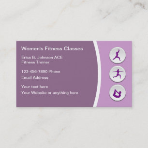 Visitenkarten für Personal Trainer für Frauen Visitenkarte