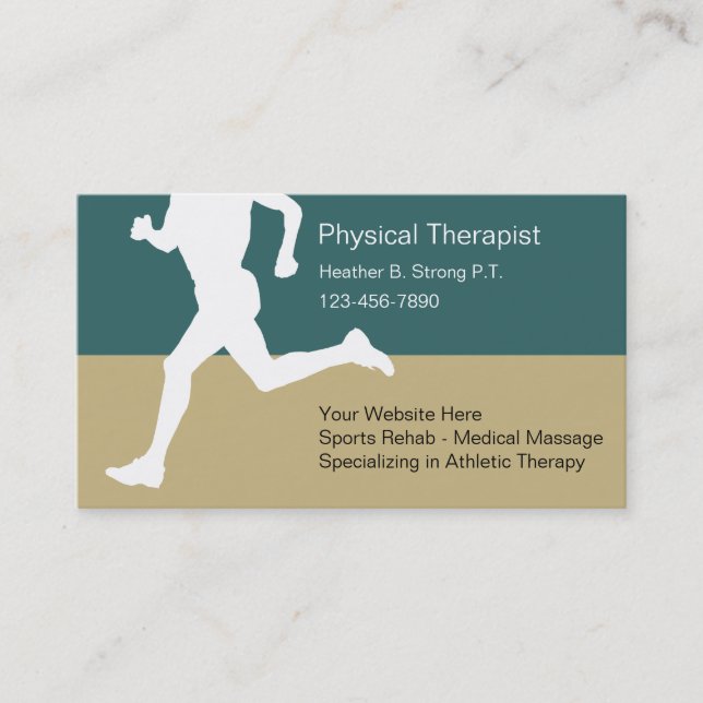 Visitenkarten für Physiotherapeuten Visitenkarte (Vorderseite)