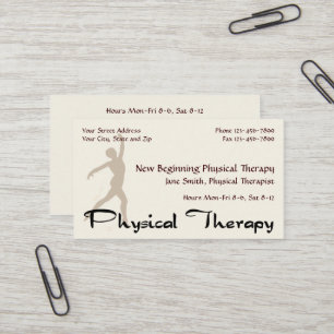 Visitenkarten für Physiotherapiepraxis Visitenkarte
