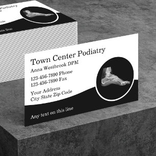 Visitenkarten für Podiatrist und Ankie Visitenkarte