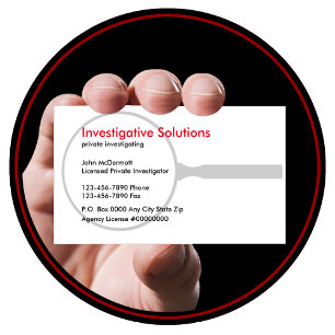 Visitenkarten für Privatdetektive Visitenkarte