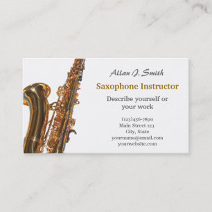 Visitenkarten für Saxophonisten Visitenkarte