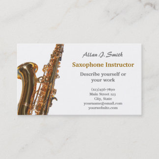 Visitenkarten für Saxophonisten Visitenkarte