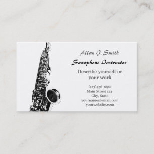 Visitenkarten für Saxophonisten Visitenkarte