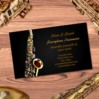 Visitenkarten für Saxophonisten Visitenkarte