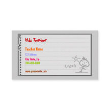 Visitenkarten für Schullehrer
