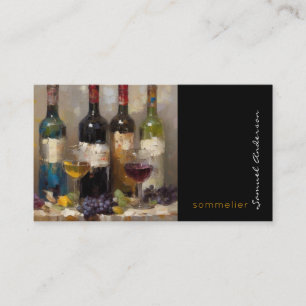 Visitenkarten für Sommelier Bartender Wein Meister Visitenkarte