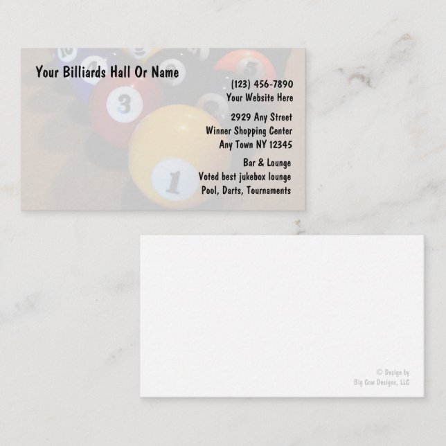 Visitenkarten für Sport Visitenkarte (Vorne/Hinten)