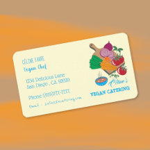 Visitenkarten für vegane Catering