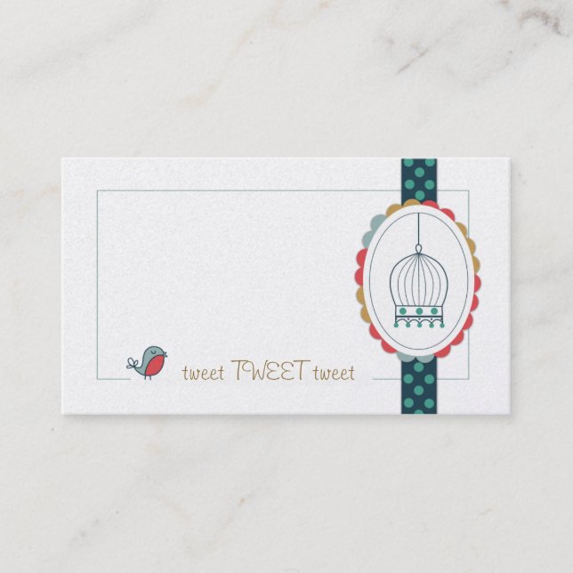 Visitenkarten getweetet visitenkarte (Vorderseite)