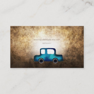 Visitenkarten Grunge Blau Auto Visitenkarte