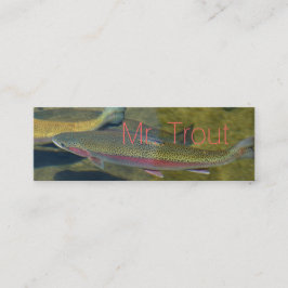 Visitenkarten Herrn Trout personifizieren Mini Visitenkarte
