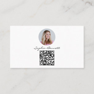 Visitenkarten Instagram Foto QR Follower Visitenkarte