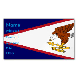 Visitenkarten-Magnet mit Flag von Amerikanisch-Sam Magnetische Visitenkarte