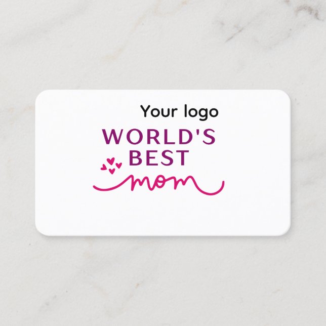 Visitenkarten Mama am besten Visitenkarte (Vorderseite)