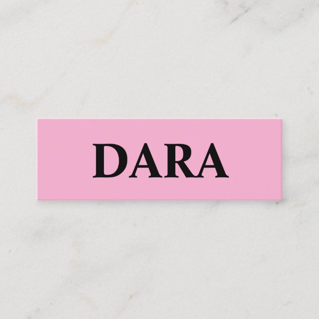 Visitenkarten Mini Visitenkarte (Vorderseite)