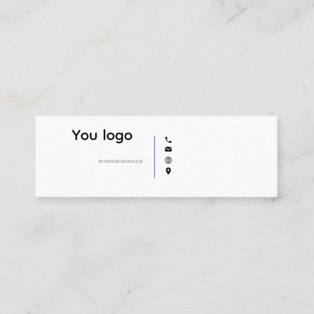 Visitenkarten Mini Visitenkarte (Vorderseite)