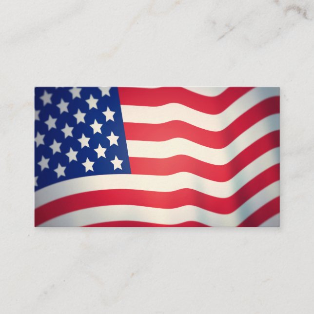 Visitenkarten mit amerikanischer Flagge Visitenkarte (Vorderseite)