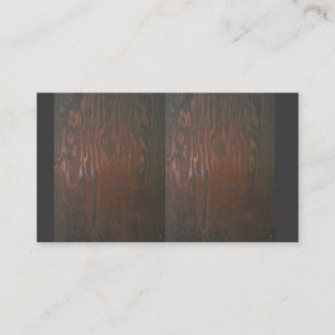 Visitenkarten mit hölzernem Fleck-Entwurf Visitenkarte
