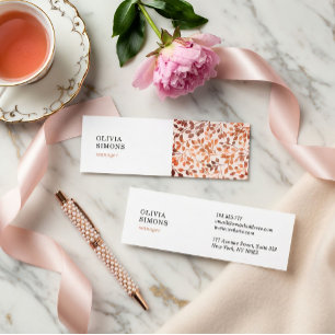 Visitenkarten mit vintage Blumenmuster Mini Visitenkarte