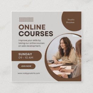 Visitenkarten Quadratische Visitenkarte