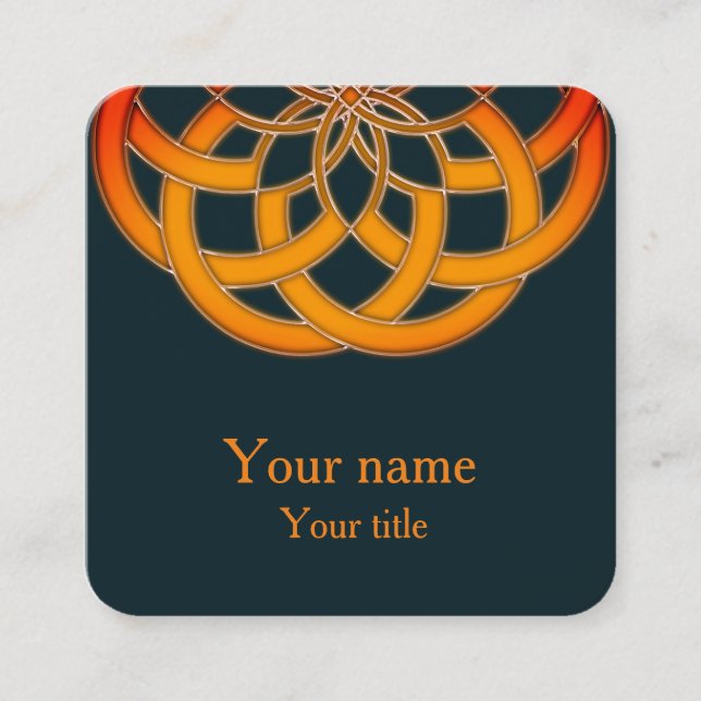 Visitenkarten Quadratische Visitenkarte (Vorderseite)