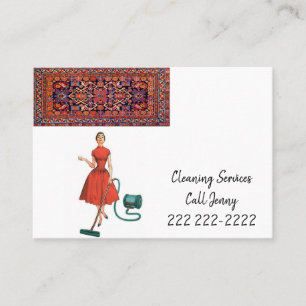 Visitenkarten, Reinigungsdienste Visitenkarte