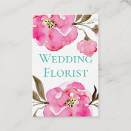 Visitenkarten - rosa Blumendesign Visitenkarte