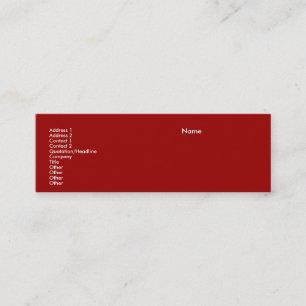 Visitenkarten-Skinny Mini Visitenkarte