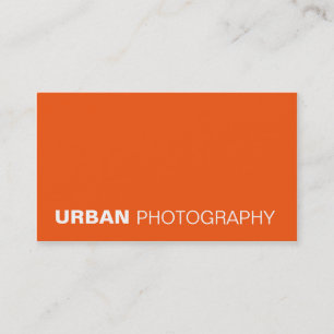 Visitenkarten > städtische Fotografie [orange] Visitenkarte