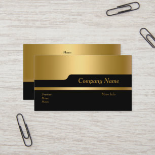Visitenkarten Unternehmen Elegant Schwarz Gold Akt Visitenkarte
