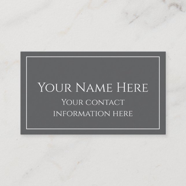 Visitenkarten Visitenkarte (Vorderseite)