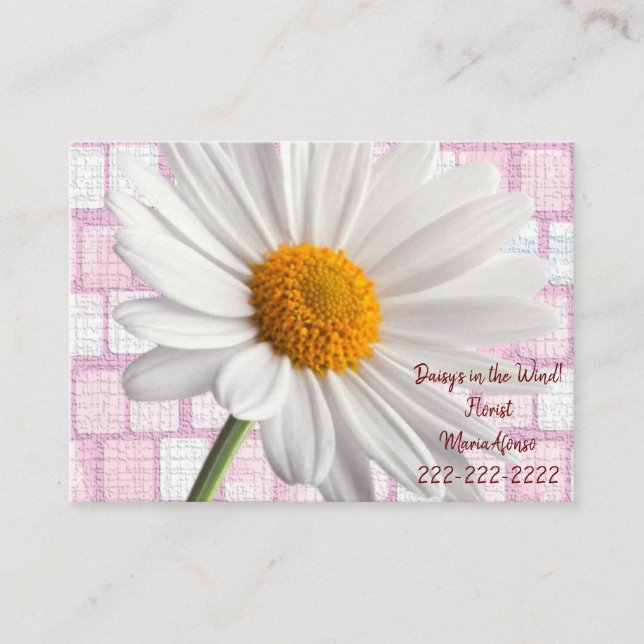 Visitenkarten, Visitenkarten von Florist Daisy Visitenkarte (Vorderseite)