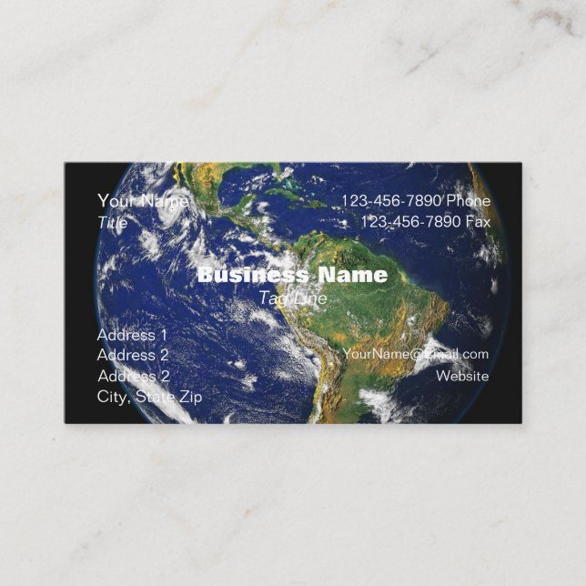 Visitenkarten-Weltsicht - HAMbyWG Visitenkarte (Vorderseite)