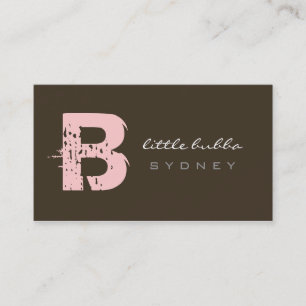 Visitenkarten > wenig bubba [Rosa: Schokolade] Visitenkarte