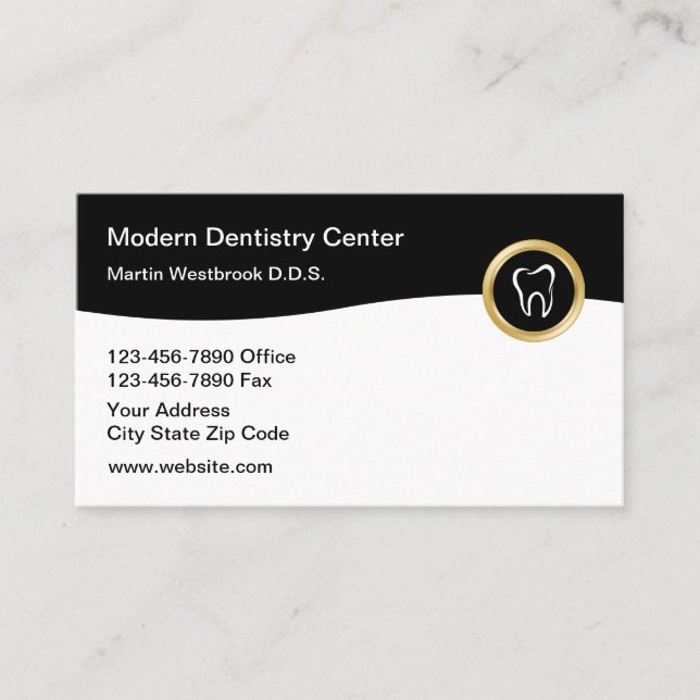 Visitenkarten zu Themen von Classy Dentist Visitenkarte (Vorderseite)