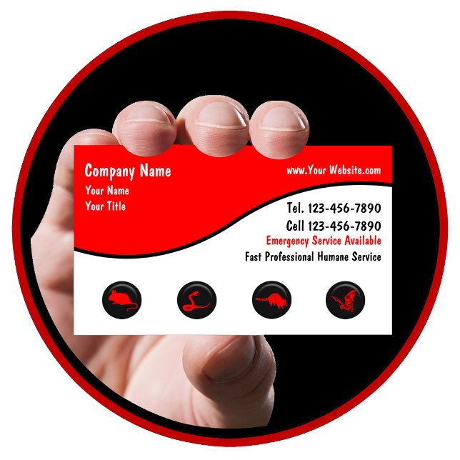 Visitenkarten zur Entfernung von Wildtieren Visitenkarte (Von Creator hochgeladen)