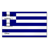 Visitenkartenmagazin mit Flagge Griechenlands