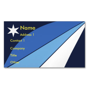 Visitenkartenmagazin mit Flagge von Kolumbien Magnetische Visitenkarte