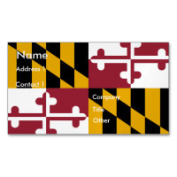 Visitenkartenmagazin mit Flagge von Maryland