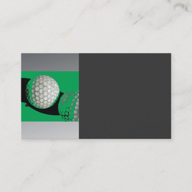 Visitenkartenvorlage für Golfbälle Visitenkarte (Vorderseite)