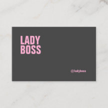 Visitenkarteschablone Dame Boss Bold -